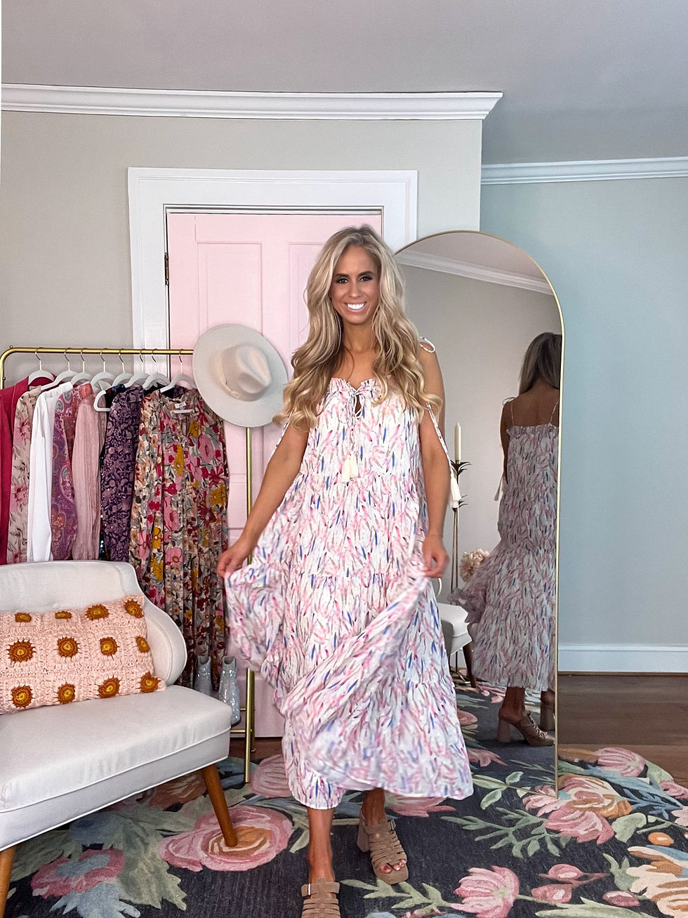 Thumbnail: Confetti Magic Pastel Maxi Dress