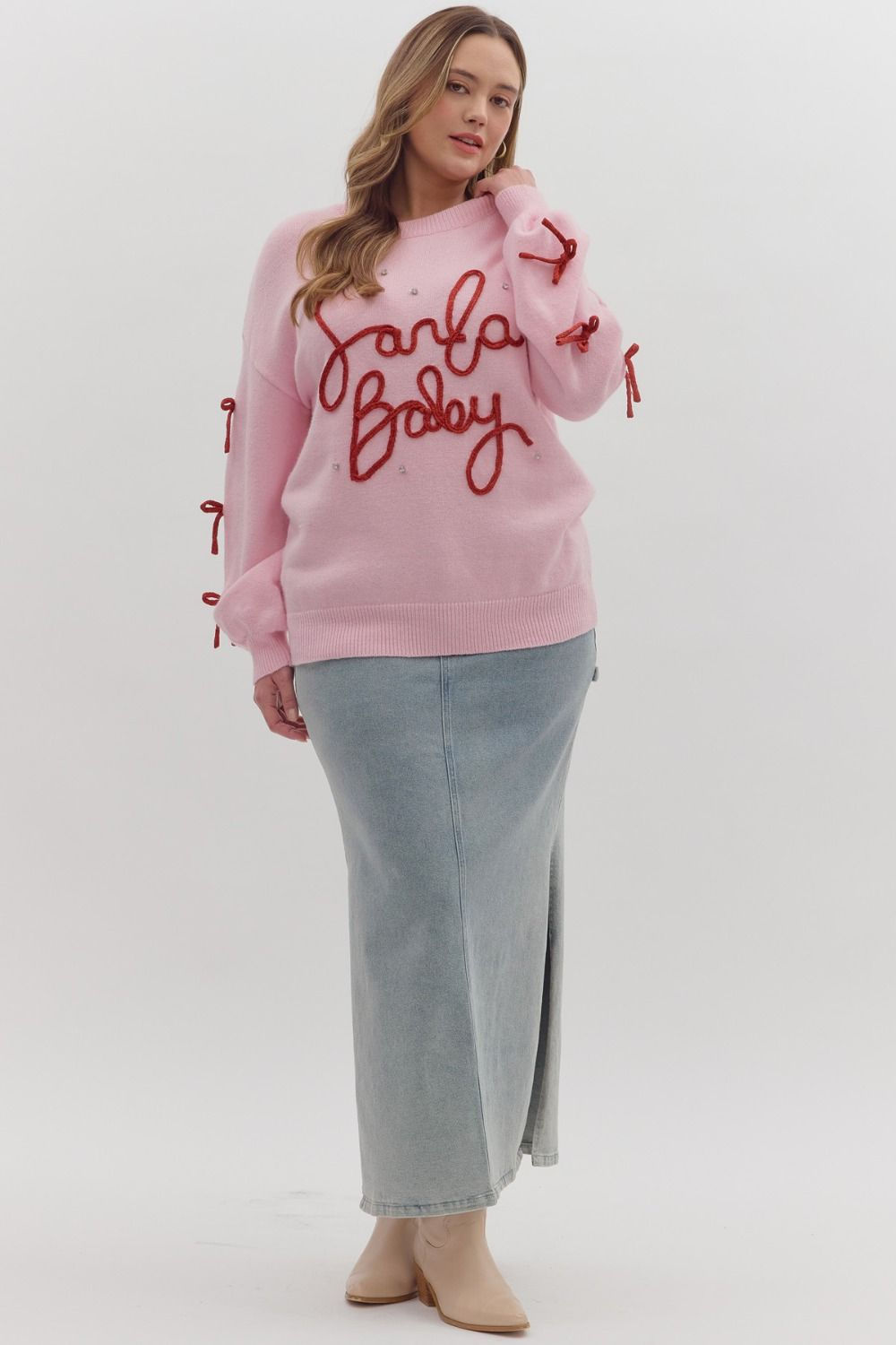 Santa Baby Sweater Curves