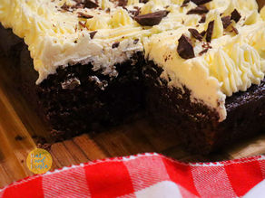 Chocolate Ginger & Rum Christmas Cake