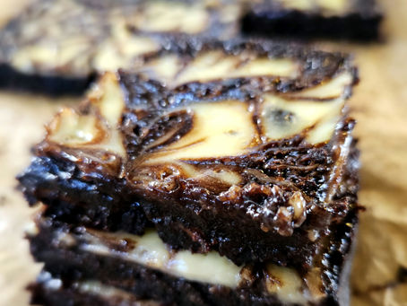 Mocha Swirl Cheesecake Sourdough Brownie