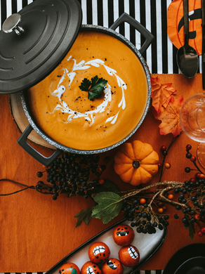 Creamy Squash & Coriander Soup 