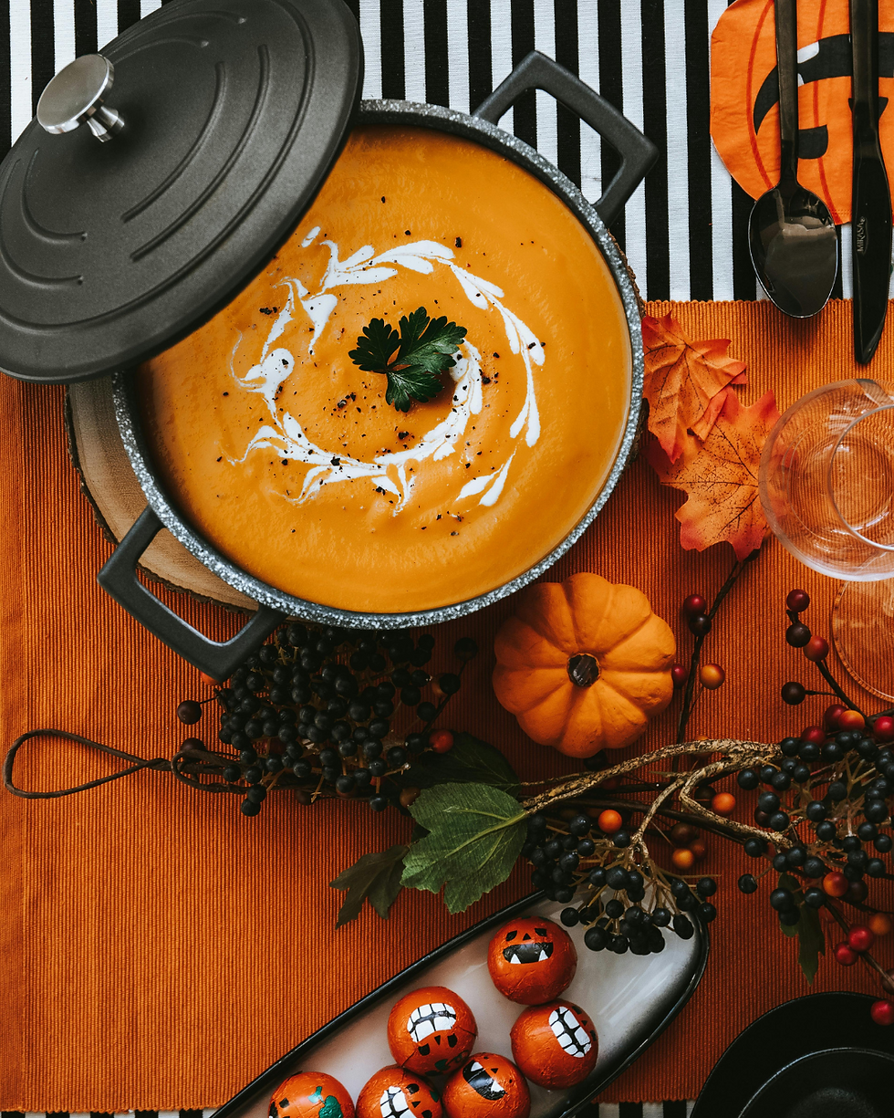 Creamy Squash & Coriander Soup