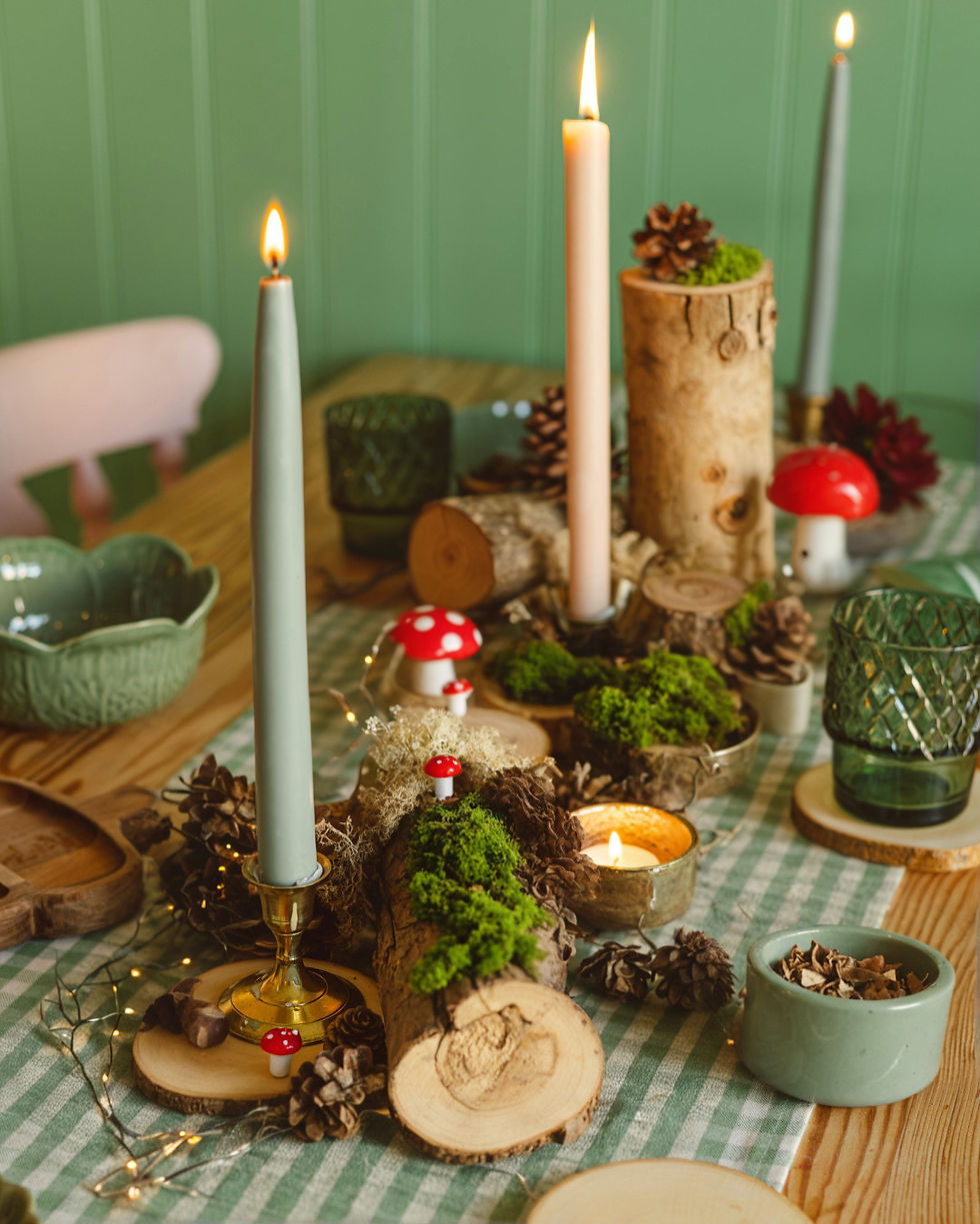 How to Create Your Woodland Table Scene: DIY Cosy Autumn Centrepiece