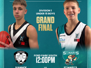 Under 15 Boys (1) Grand Final Preview - Ivanhoe vs St Mary's