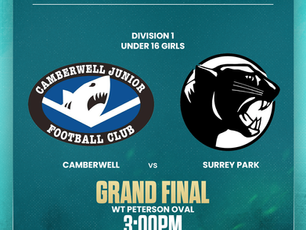 Under 16 Girls (1) Grand Final Preview | Camberwell vs Surrey Park