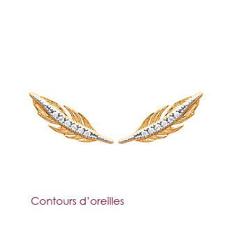 Miniature : BAGUE PLAQUE OR ZIRCOS PLUME