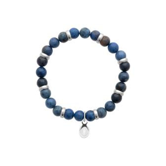 Miniature : BRACELET ACIER ET PIERRES SODALITE