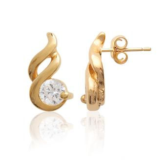 Miniature : PENDENTIF PLAQUE OR GOUTTE ZIRCO