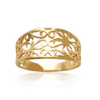 Miniature : BAGUE PLAQUE OR MOTIFS DENTELLE