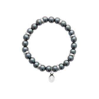 Miniature : BRACELET ACIER ET PIERRES HEMATITE