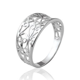 Miniature : BAGUE ARGENT MOTIFS DENTELLE