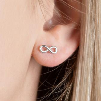 Miniature : BOUCLES D'OREILLES ARGENT INFINI CLOUS