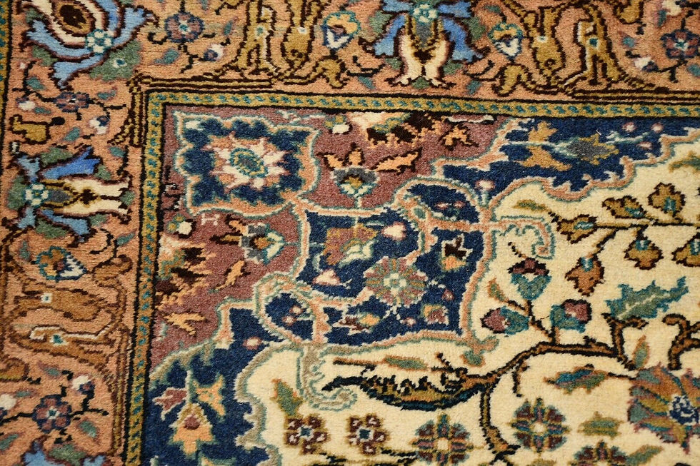Thumbnail: Vintage Turkish Kayseri Rug, Handmade 100% Wool, Antique Rug, 4,9 x 7,6