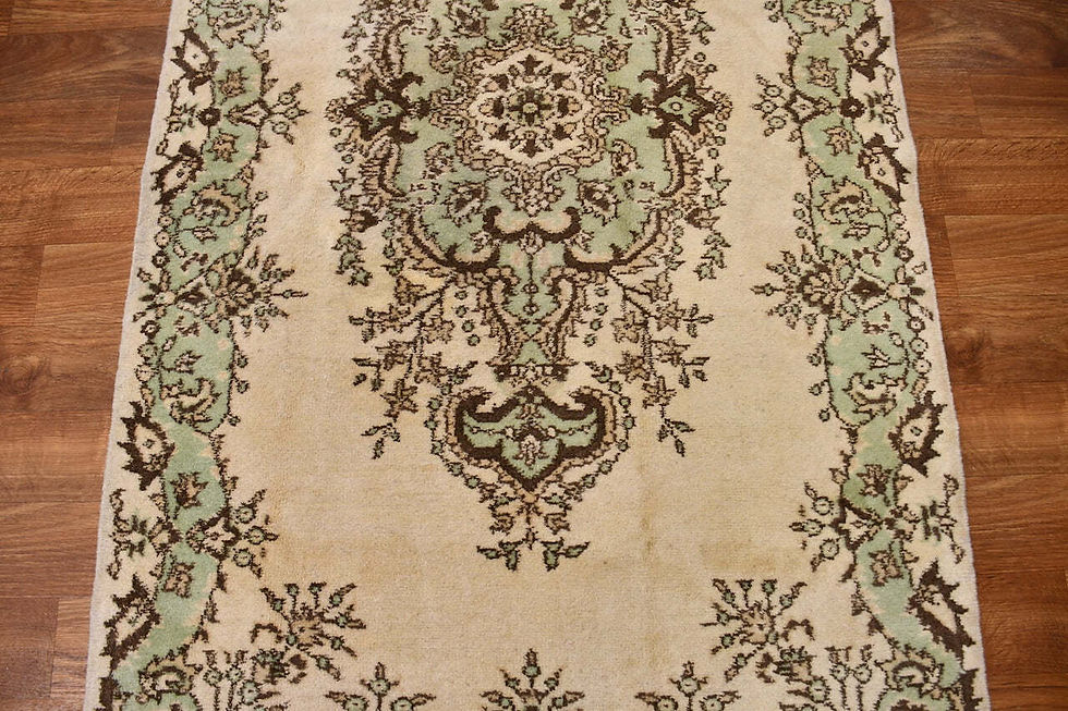 Thumbnail: lvory white 4x7 sparta turkish semi antique area rug