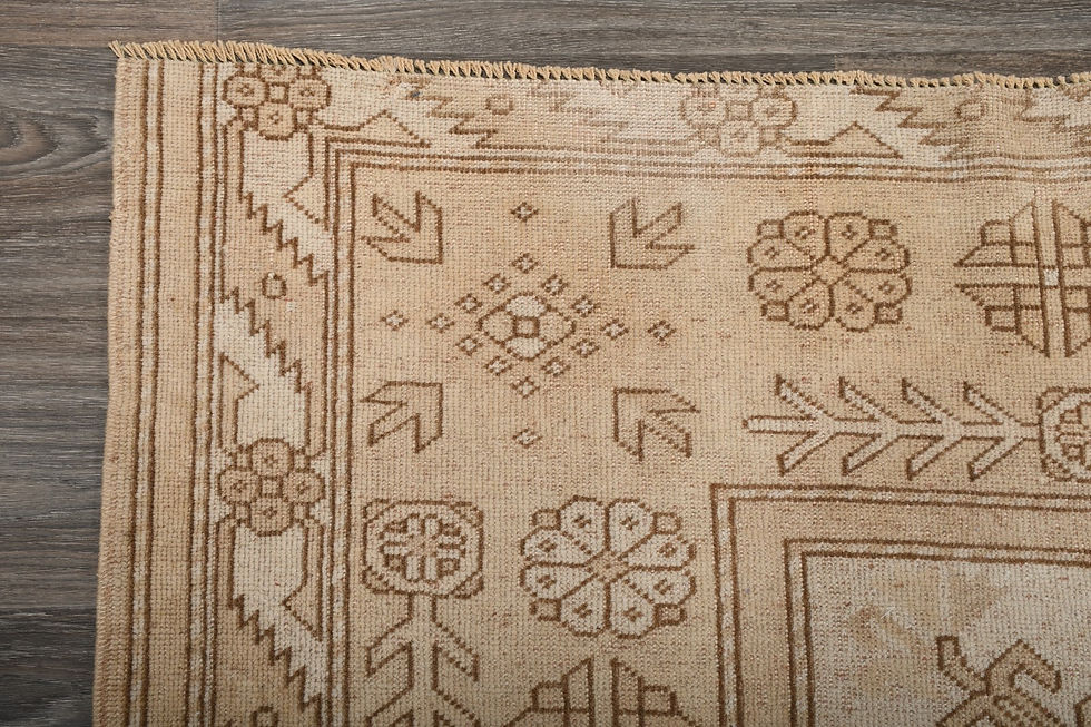 Thumbnail: 10x14 Beige Semi-Antique Turkish Anatolian Wool Rug