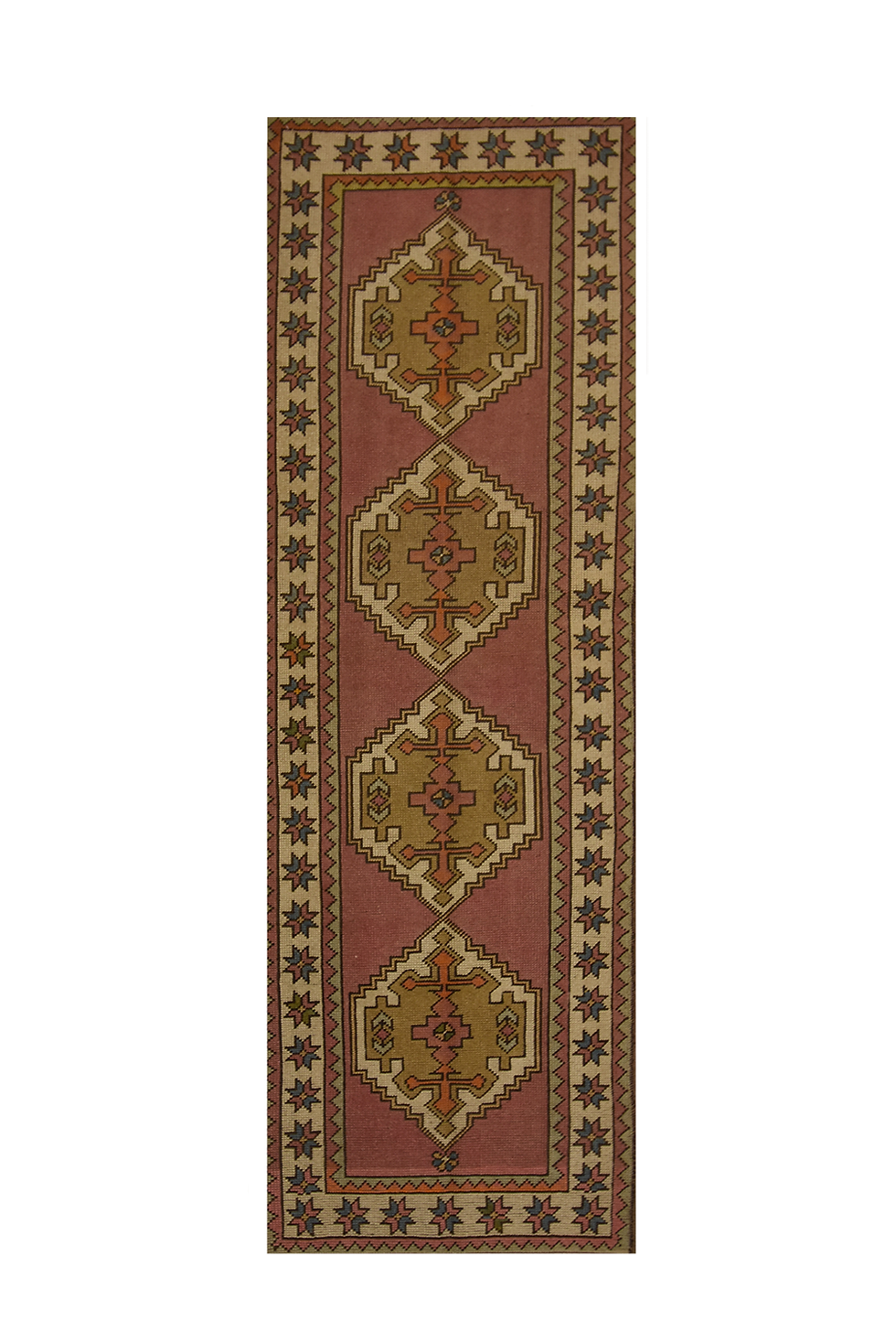 peach 3x8 oushak turkish antique runner rug