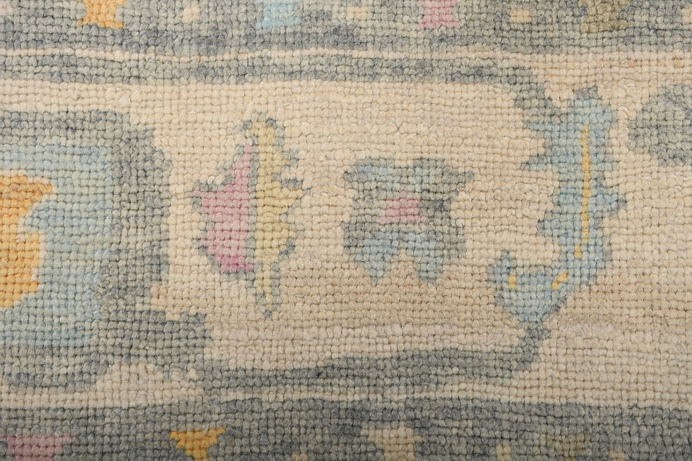 Thumbnail: 8x11 Beige Turkish Oushak Wool Rug