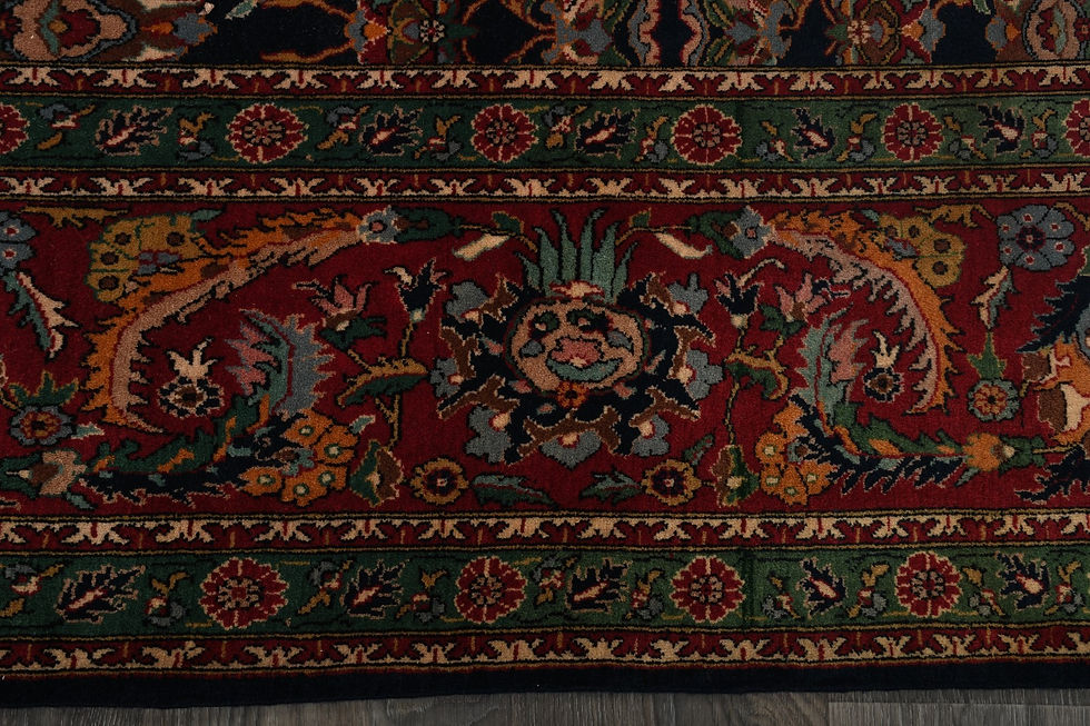 Thumbnail: 8x10 Blue Semi-Antique Turkish Kayseri Wool Rug