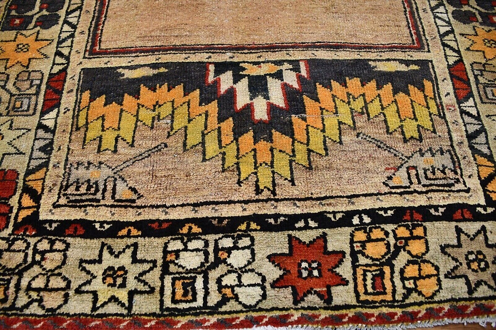 Thumbnail: beige 4x7 anatolian turkish antique area rug