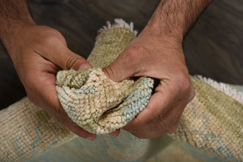 Thumbnail: 9x12 Beige Turkish Oushak Wool Rug