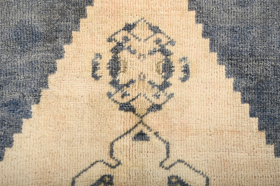 Thumbnail: 4x7 Vintage Turkish Rug Beige Handmade Wool Anatolian Area Rug