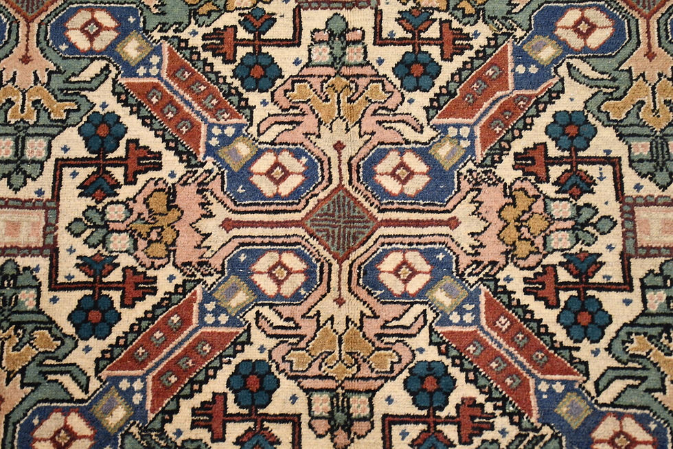 Thumbnail: Exquisite 7x10 Cream Sivas Rug with Vibrant Multicolor Accents