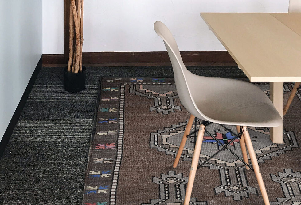 Thumbnail: brown 3x4 oushak turkish semi antique area rug