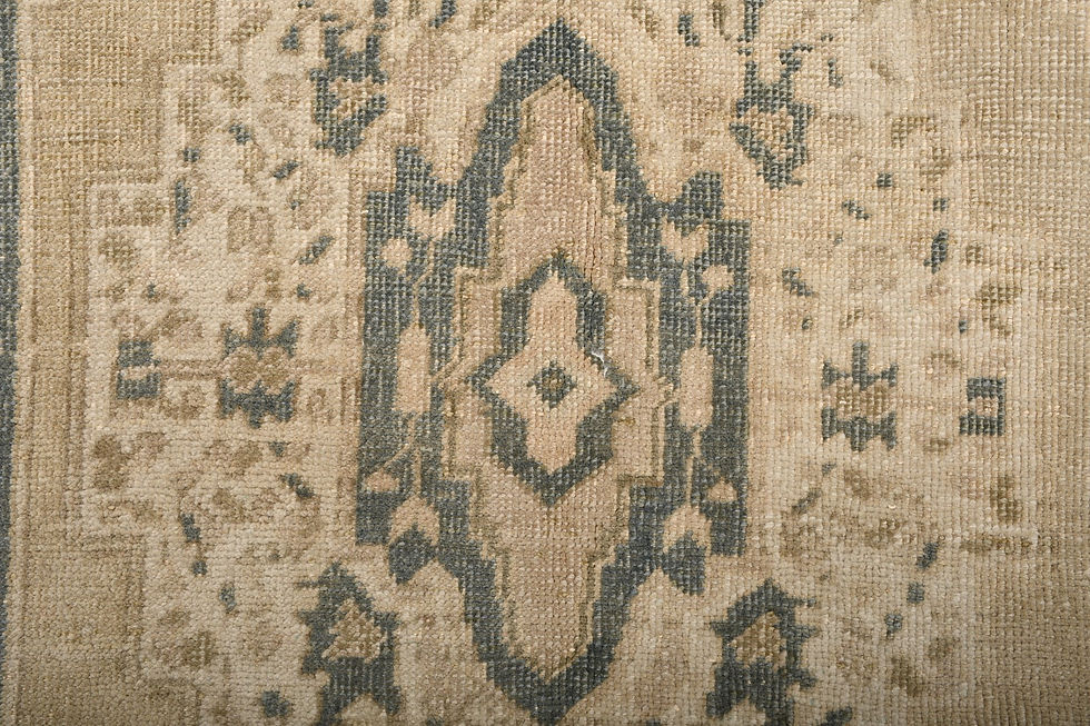 Thumbnail: 4x7 Beige Semi-Antique Turkish Wool Rug
