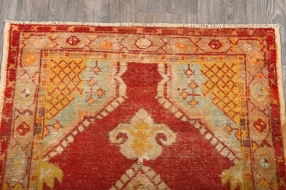 Thumbnail: 3x5 Rust Semi-Antique Turkish Oushak Wool Rug