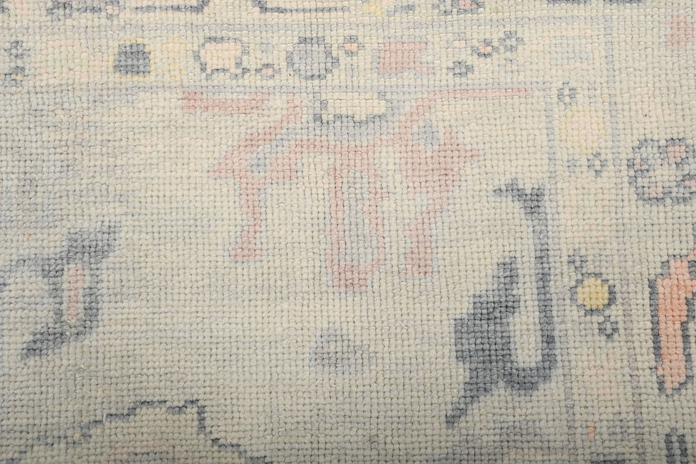 Thumbnail: 8x10 Beige Turkish Oushak Wool Rug