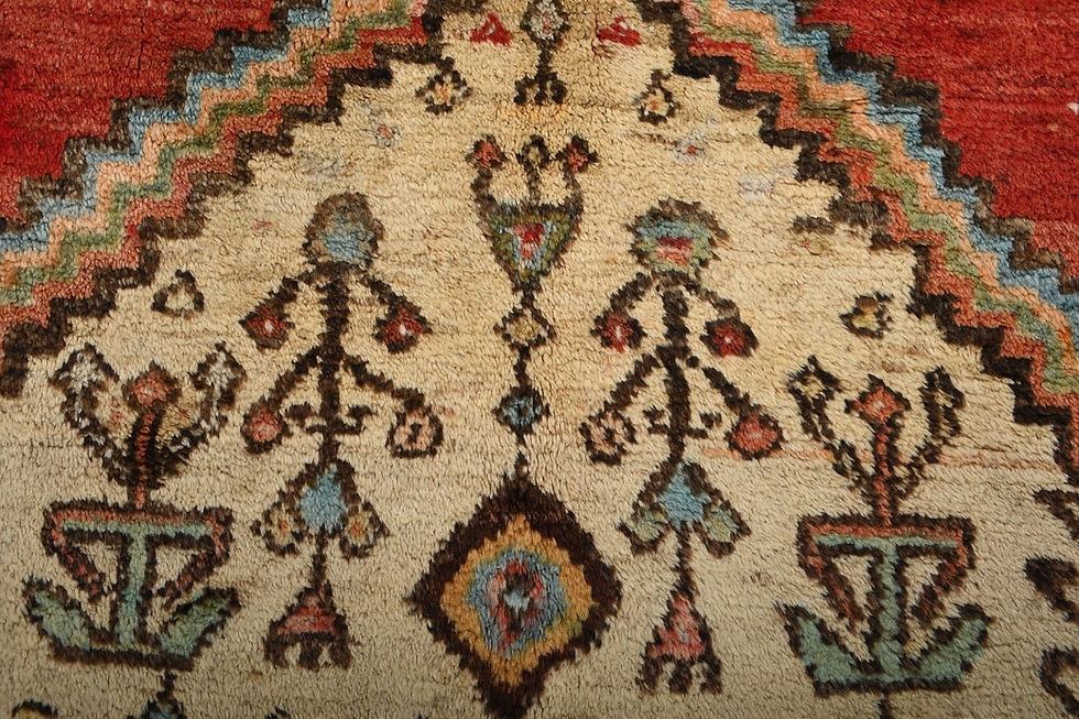 Thumbnail: 4x7 Red Semi-Antique Turkish Wool Rug