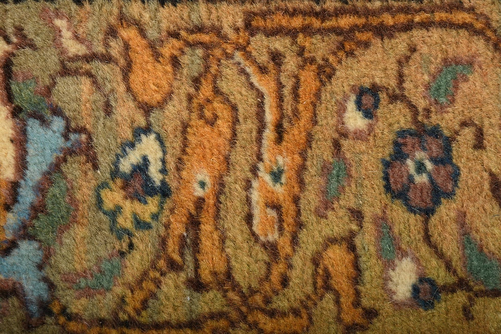 Thumbnail: 5x8 Beige Semi-Antique Turkish Kayseri Wool Rug