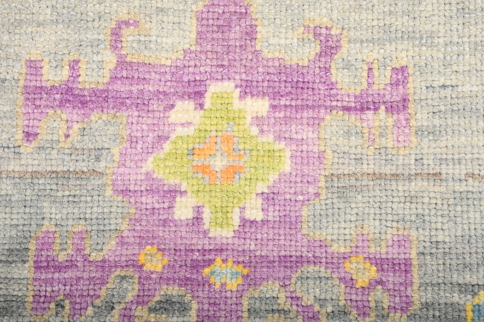 Thumbnail: 3x5 Gray Turkish Oushak Wool Rug