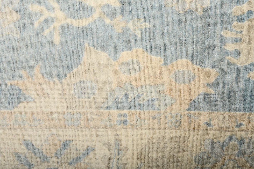 Thumbnail: 8x10 Beige Turkish Oushak Wool Rug