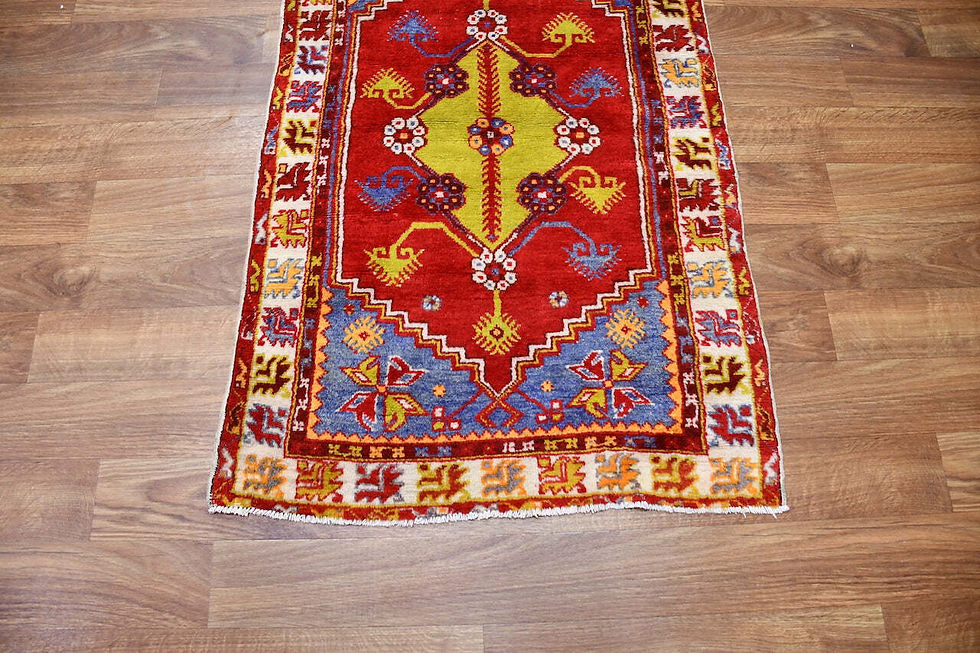 Thumbnail: red 3x5 oushak turkish antique area rug