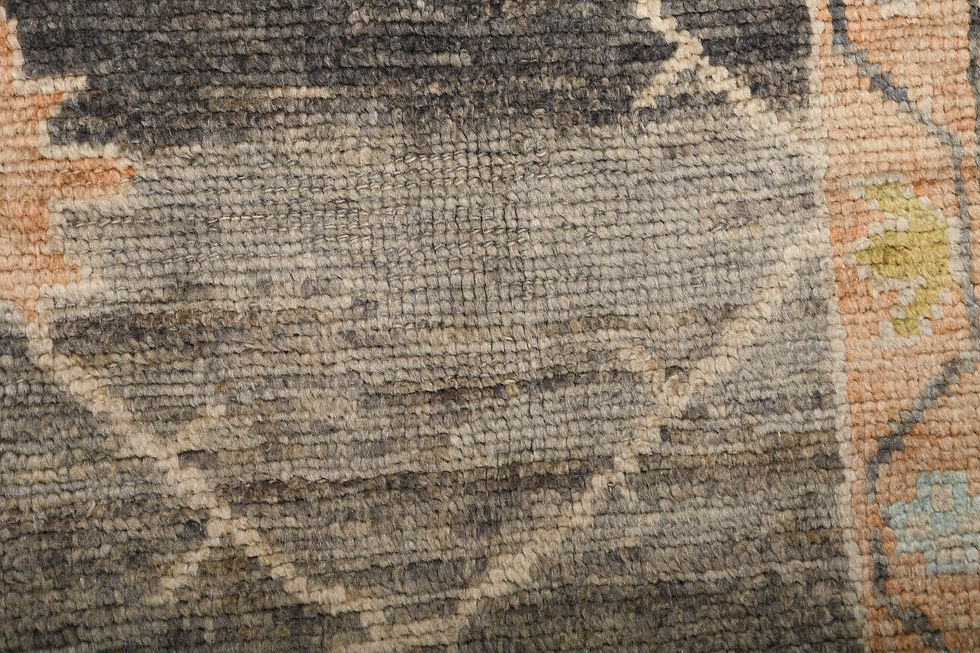 Thumbnail: 9x11 Brown Turkish Oushak Wool Rug