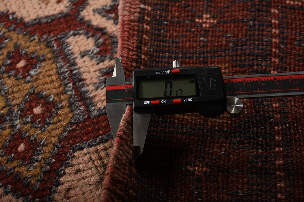 Thumbnail: Vintage 3x4 Brown Turkish Anatolian Rug Hand-Knotted Wool Area Carpet