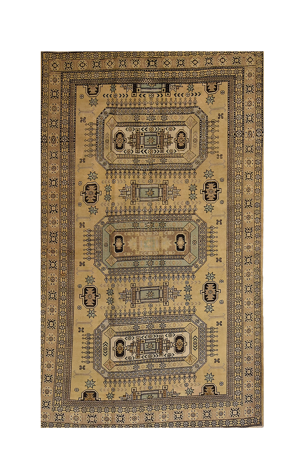 tan beige 7x9 oushak turkish antique area rug