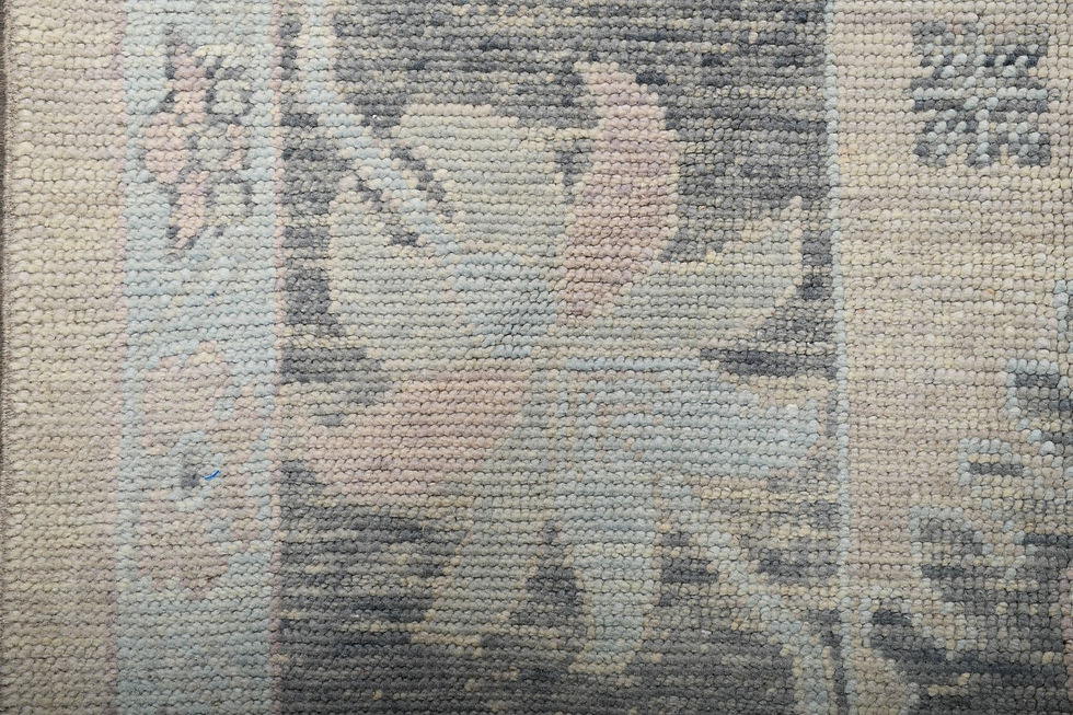 Thumbnail: 8x10 Beige Turkish Oushak Wool Rug