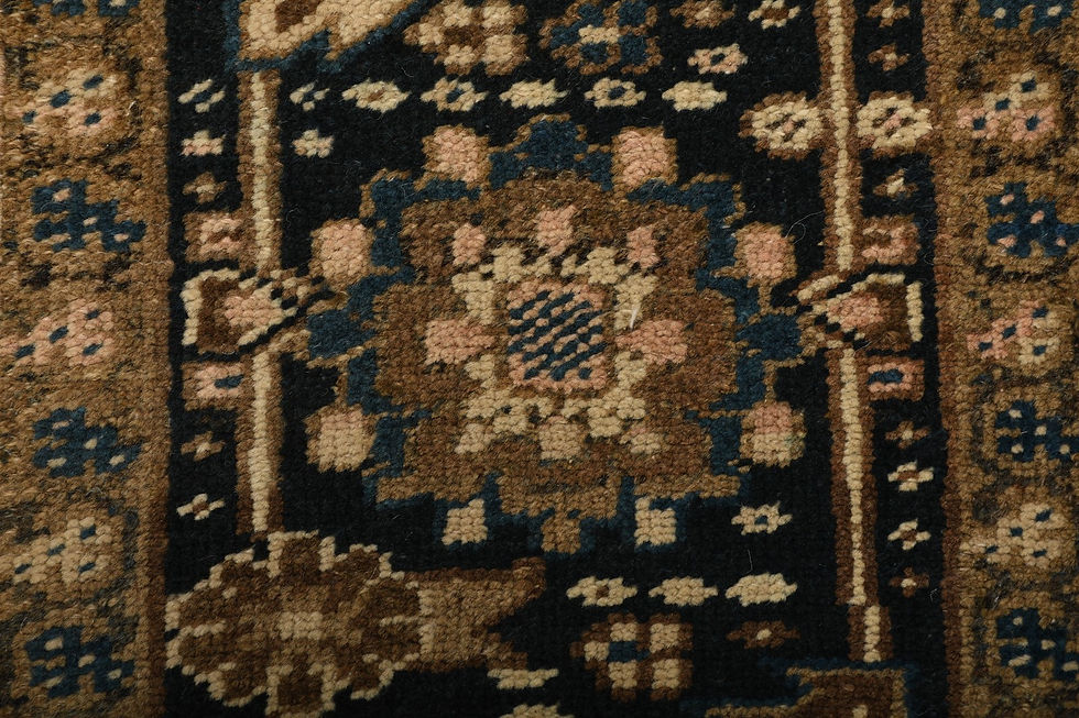 Thumbnail: 9x12 Brown Semi-Antique Persian Wool Rug