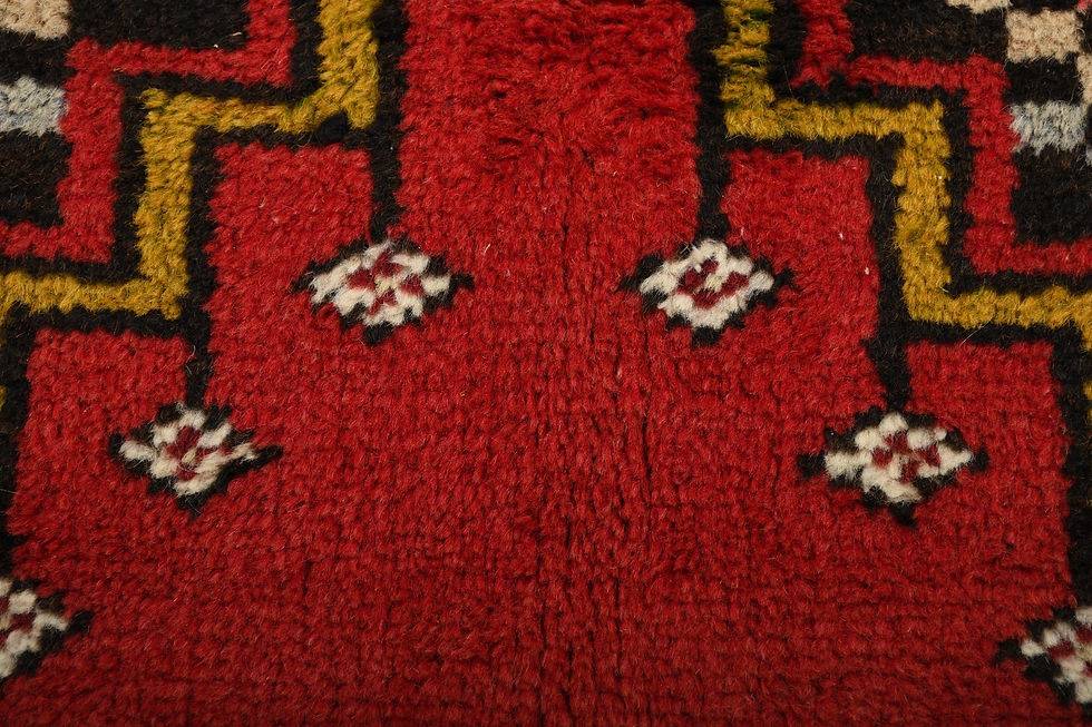 Thumbnail: 4x7 Red Semi-Antique Turkish Anatolian Wool Rug