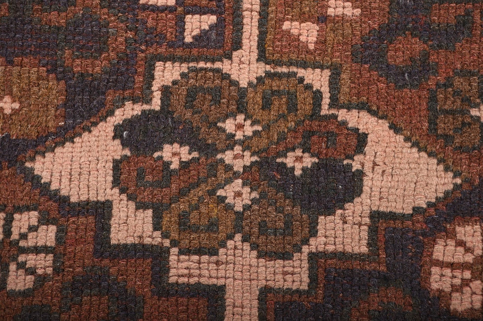 Thumbnail: 3x4 Brown Semi-Antique Turkish Anatolian Wool Rug
