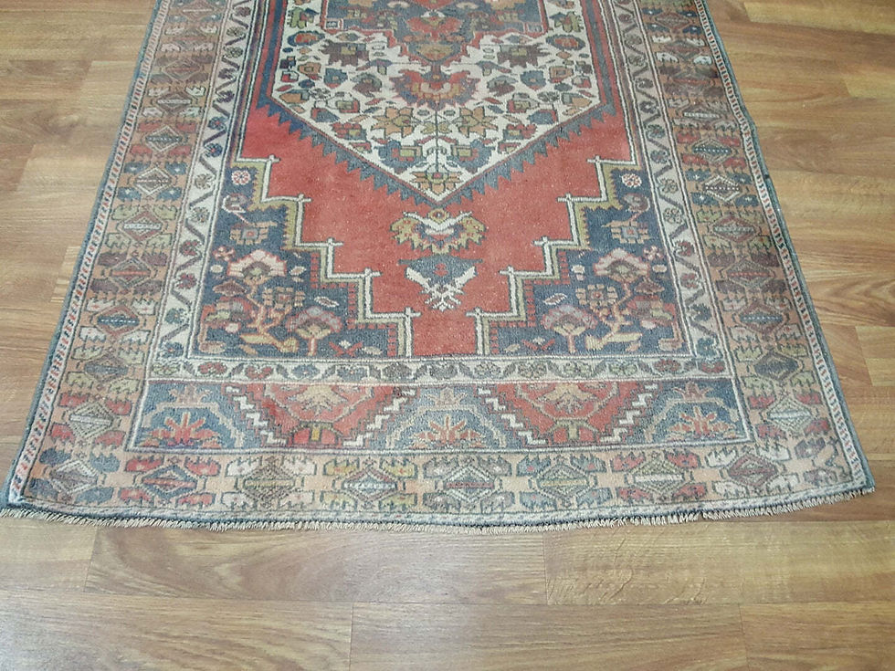 Thumbnail: peach 5x9 anatolian turkish antique area rug