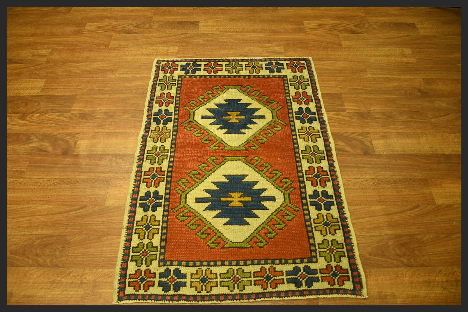 orange 3x4 kars turkish antique area rug