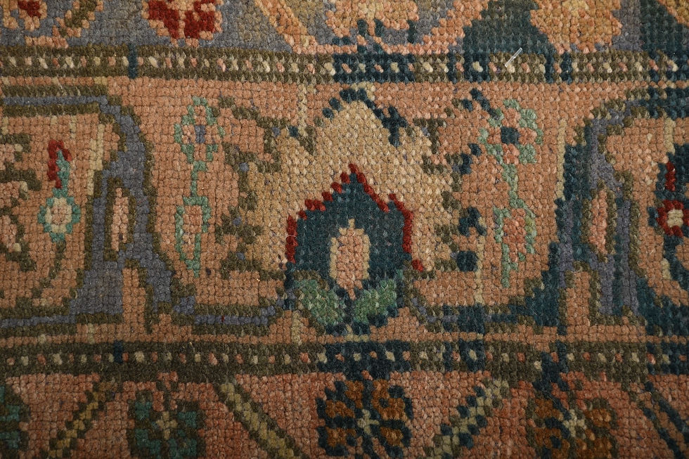 Thumbnail: 4x9 Beige Semi-Antique Turkish Anatolian Wool Rug