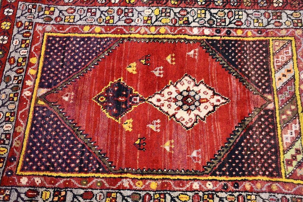 Thumbnail: red 3x4 oushak turkish antique area rug