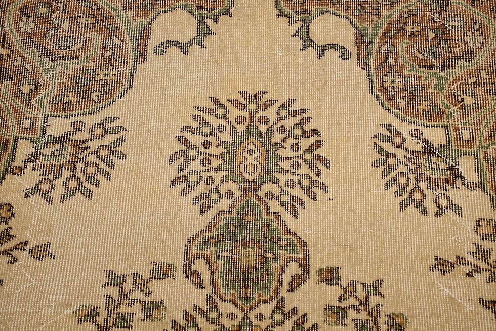 Thumbnail: 7x10 Isparta Turkish Rug: Vintage Elegance with Even Distress