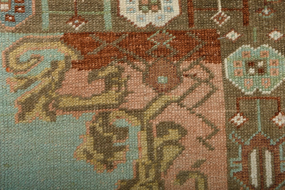 Thumbnail: 4x7 Vintage Turkish Brown Oushak Rug, Handmade Wool Area Rug, Antique Carpet