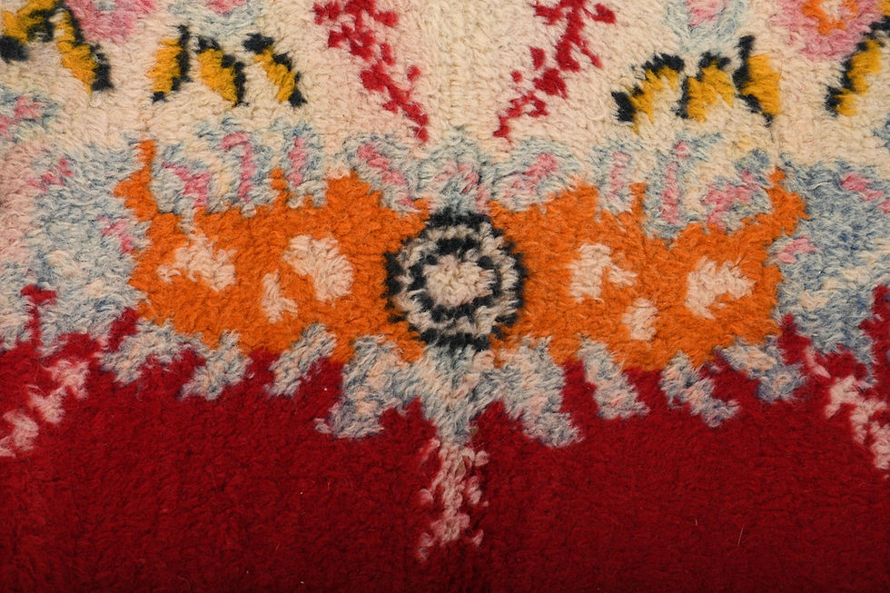 Thumbnail: 3x7 Vintage Turkish Red Anatolian Runner Rug Handmade Wool Hallway Carpet