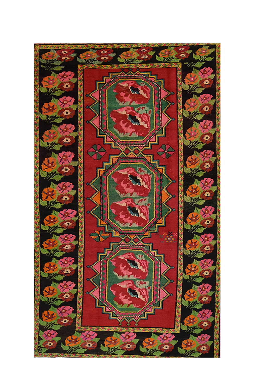 Pink 5x10 Azerbaijan Oriental Area Rug